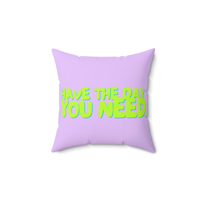 spring '23 logo throw pillow - lavender & sea